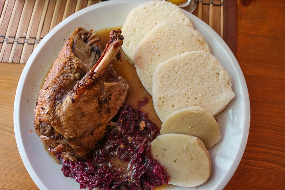 Чешская кухня: Запеченная утка